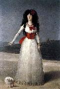 Francisco de Goya White Duchess painting